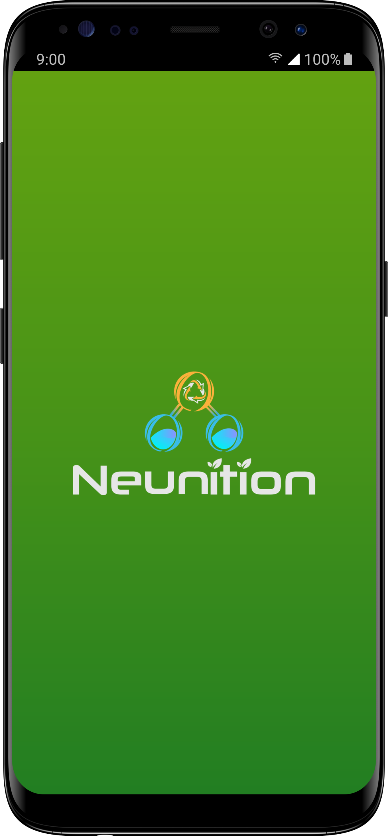 Neunition's splash screen