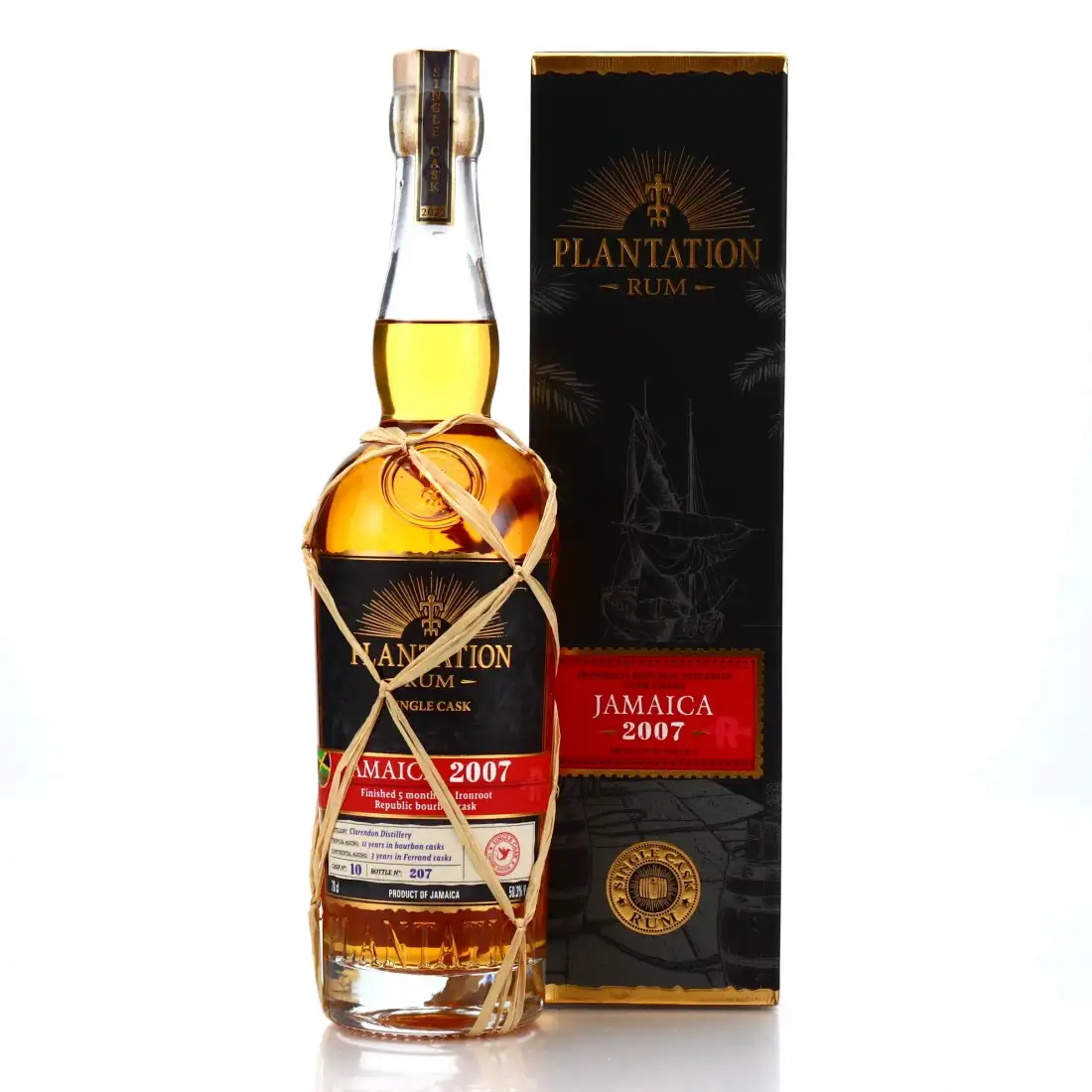 Image of the front of the bottle of the rum Plantation Jamaica (Ironroot Cask Finish)