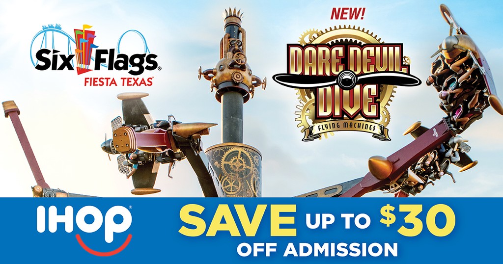 Six Flags Fiesta Texas Spring 2021 Coupon at IHOP