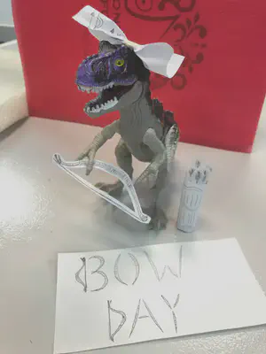Dino Dredge really got into the spirit of the day.