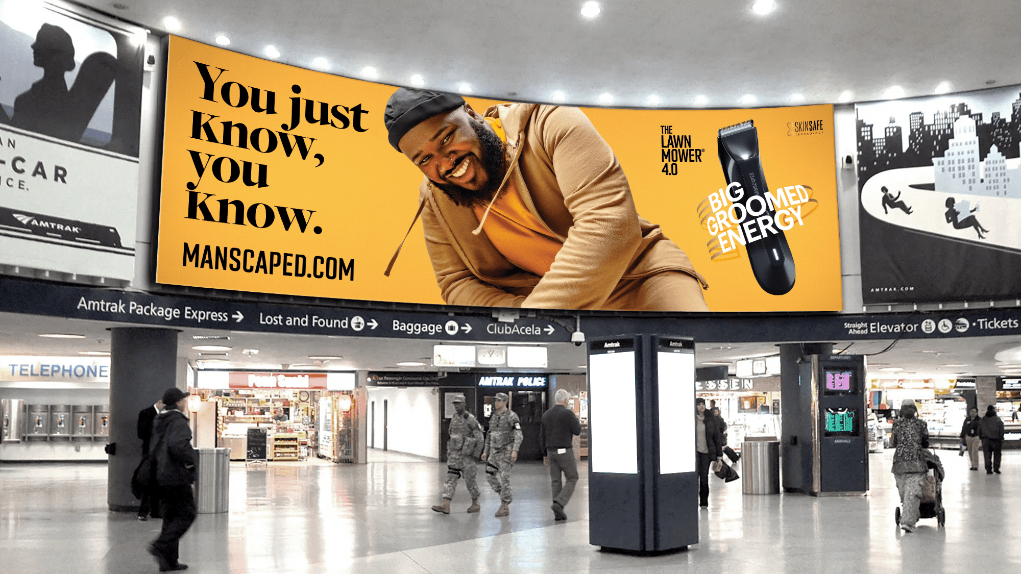 MANSCAPED™ Brings “Big Groomed Energy” to NYC with Complete Takeover of Penn and PATH Stations