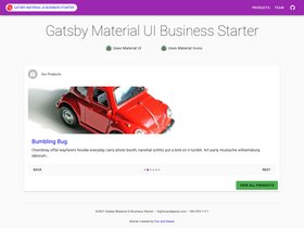 Material UI Business screenshot