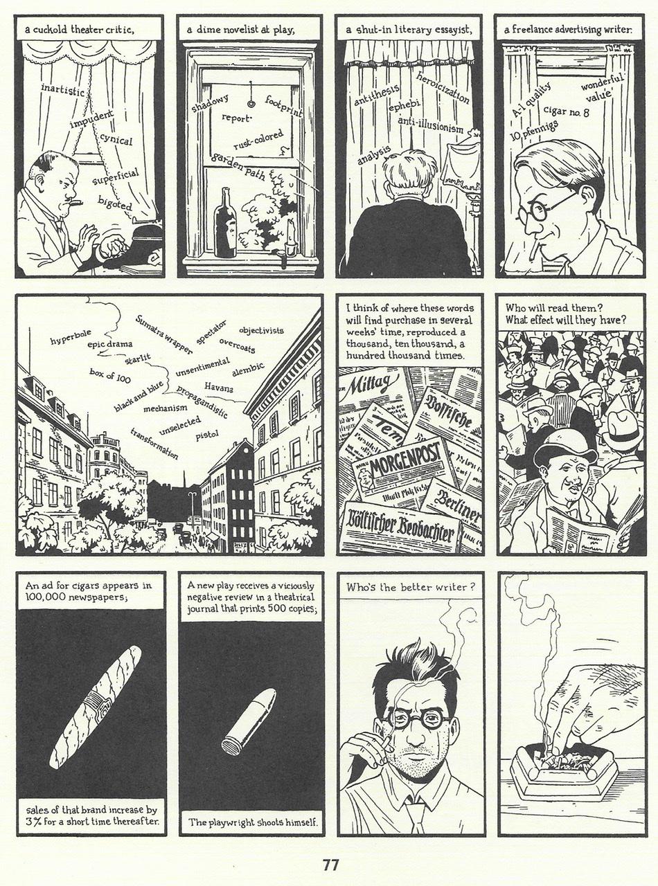 Panels from page 77 of Berlin by Jason Lutes
