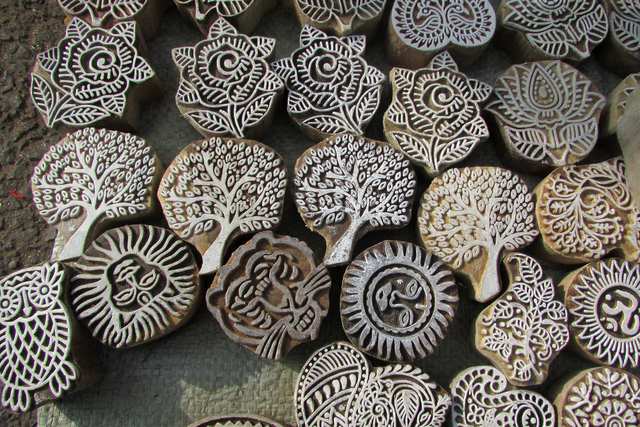 Magic Green - Vegetable Block Printing