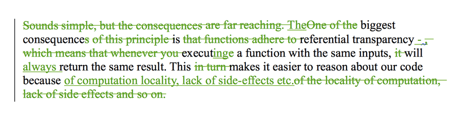 A 2nd draft paragraph