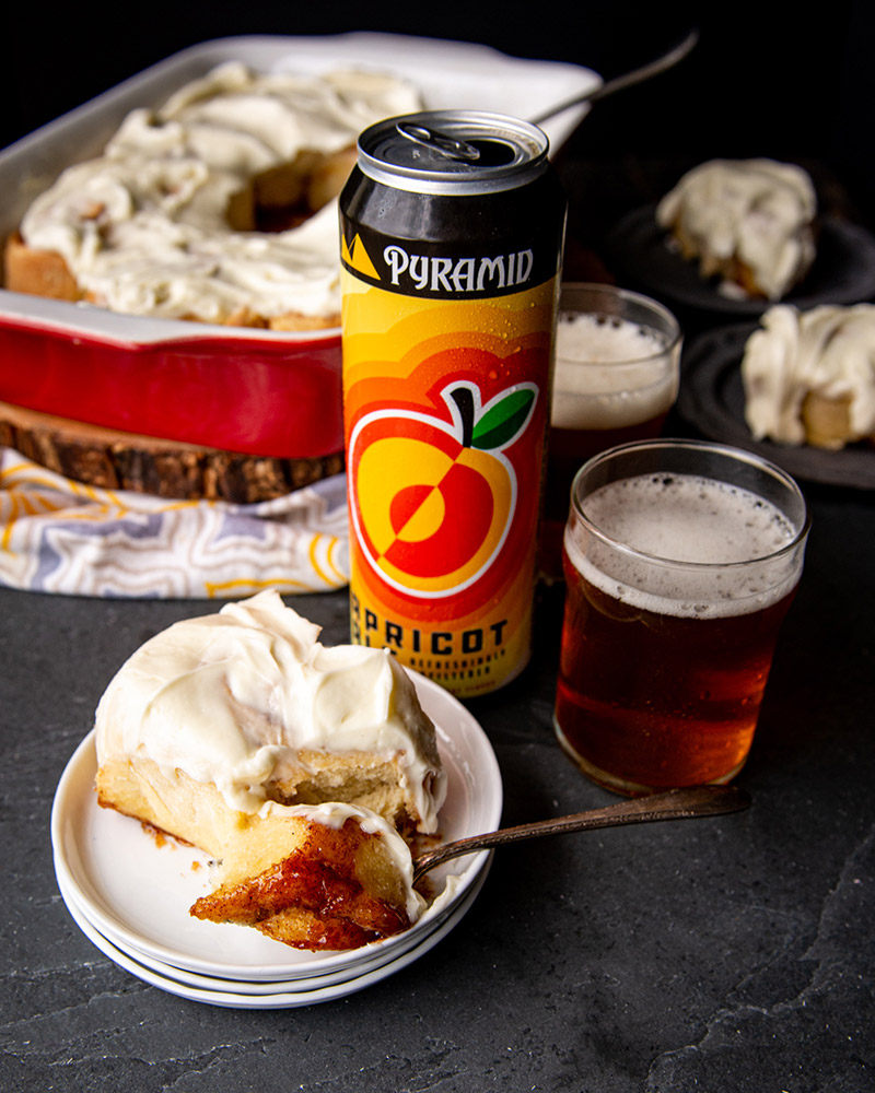 The best cinnamon rolls in the world are made with an Apricot beer