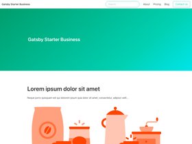 Gatsby Starter Business screenshot