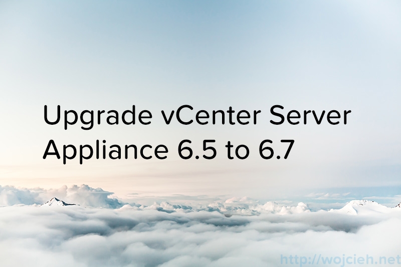 Upgrade vCenter Server Appliance 6.5 to 6.7 - logo