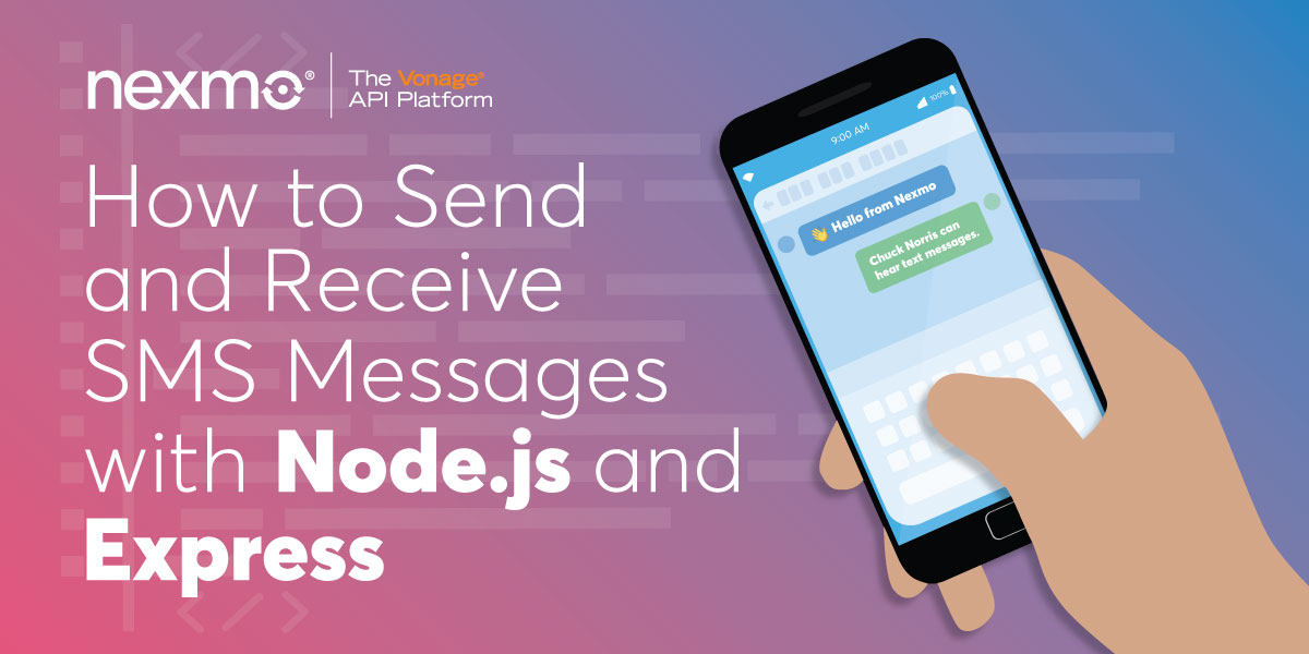 How to Send and Receive SMS Messages With Node.js and Express