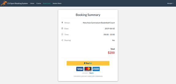 Payment page