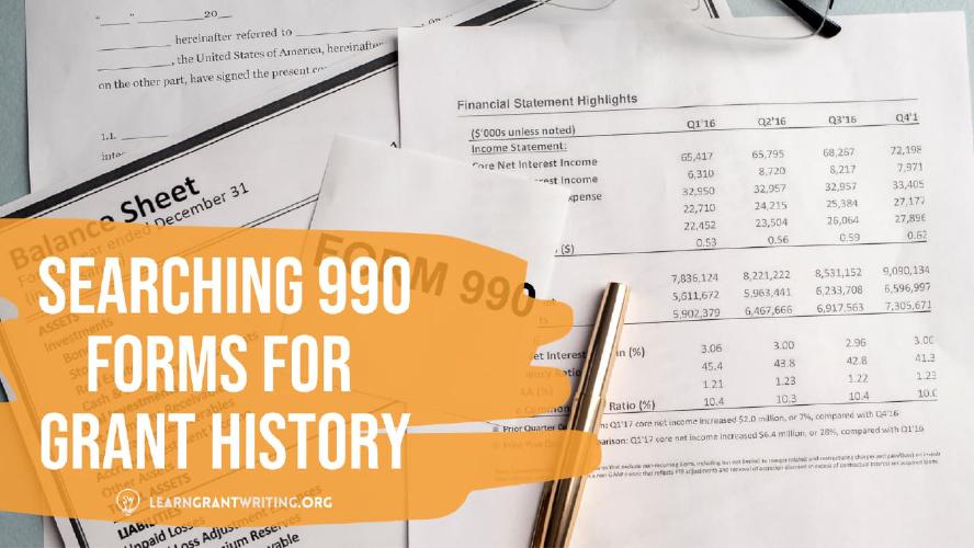 How to Use 990 Forms as a Grant Writer image