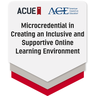 Microcredential in Creating an Inclusive and Supportive Online Learning Environment