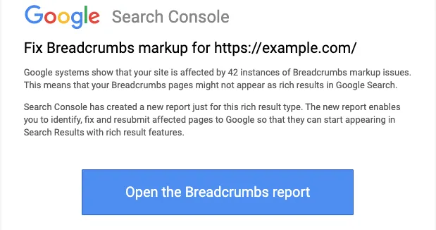 Fix Breadcrumbs Markup