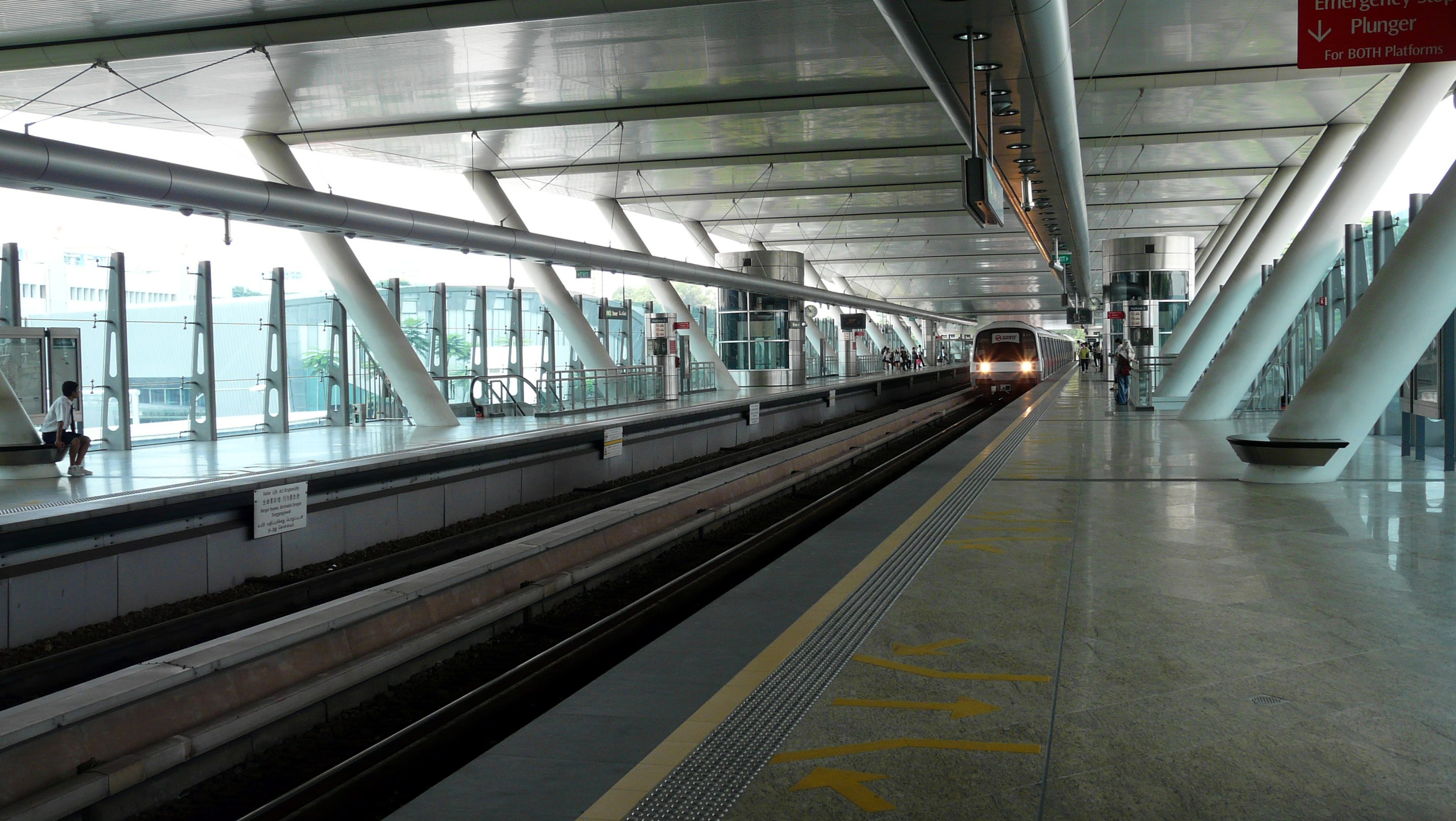 East west Green Line Singapore EW22 Dover MRT Station