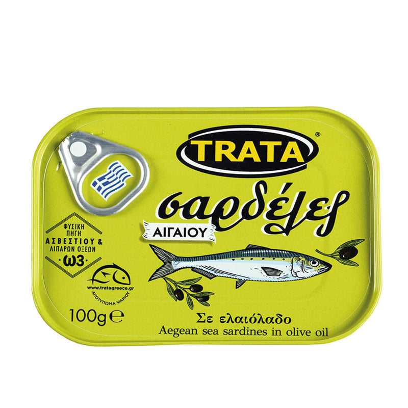 Greek-Grocery-Greek-Products-Sardines-in-olive-oil-100g-Trata