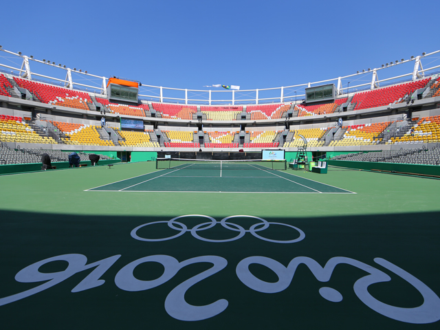 An Olympic Tennis Court that could be converted for Pickleball