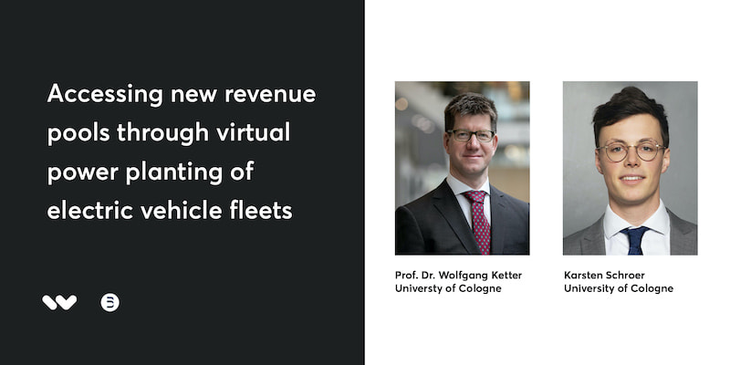 Wunder Mobility template "Accessing new revenue pools through virtual power planting of electric vehicle fleets".