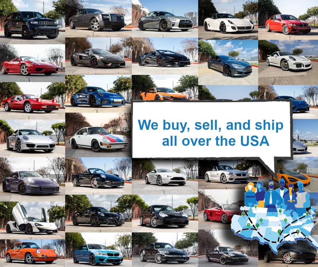 Driven buys and sells vehicles from all over the USA.