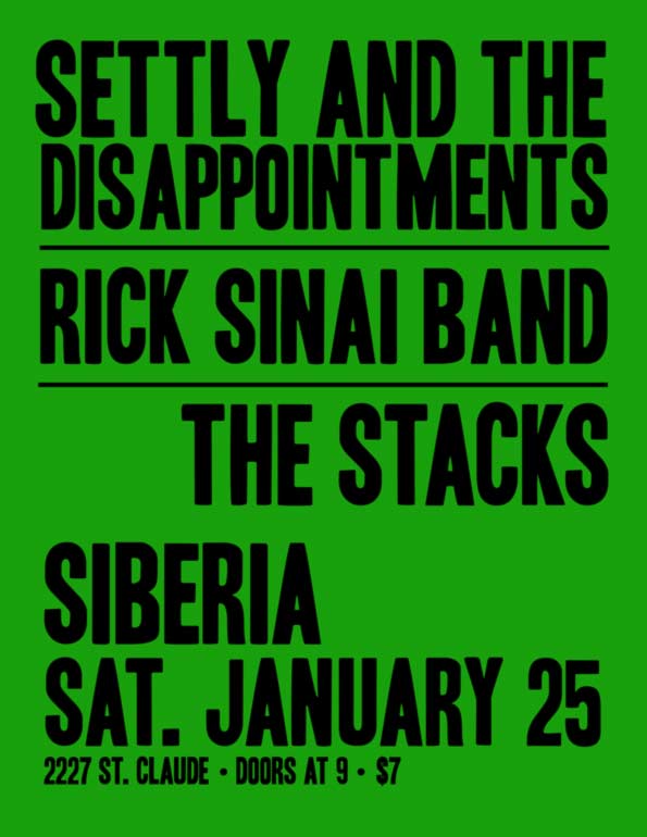 flyer for stacks show