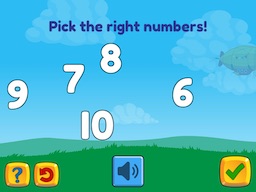 Recognize whole numbers up to 10 Math Game