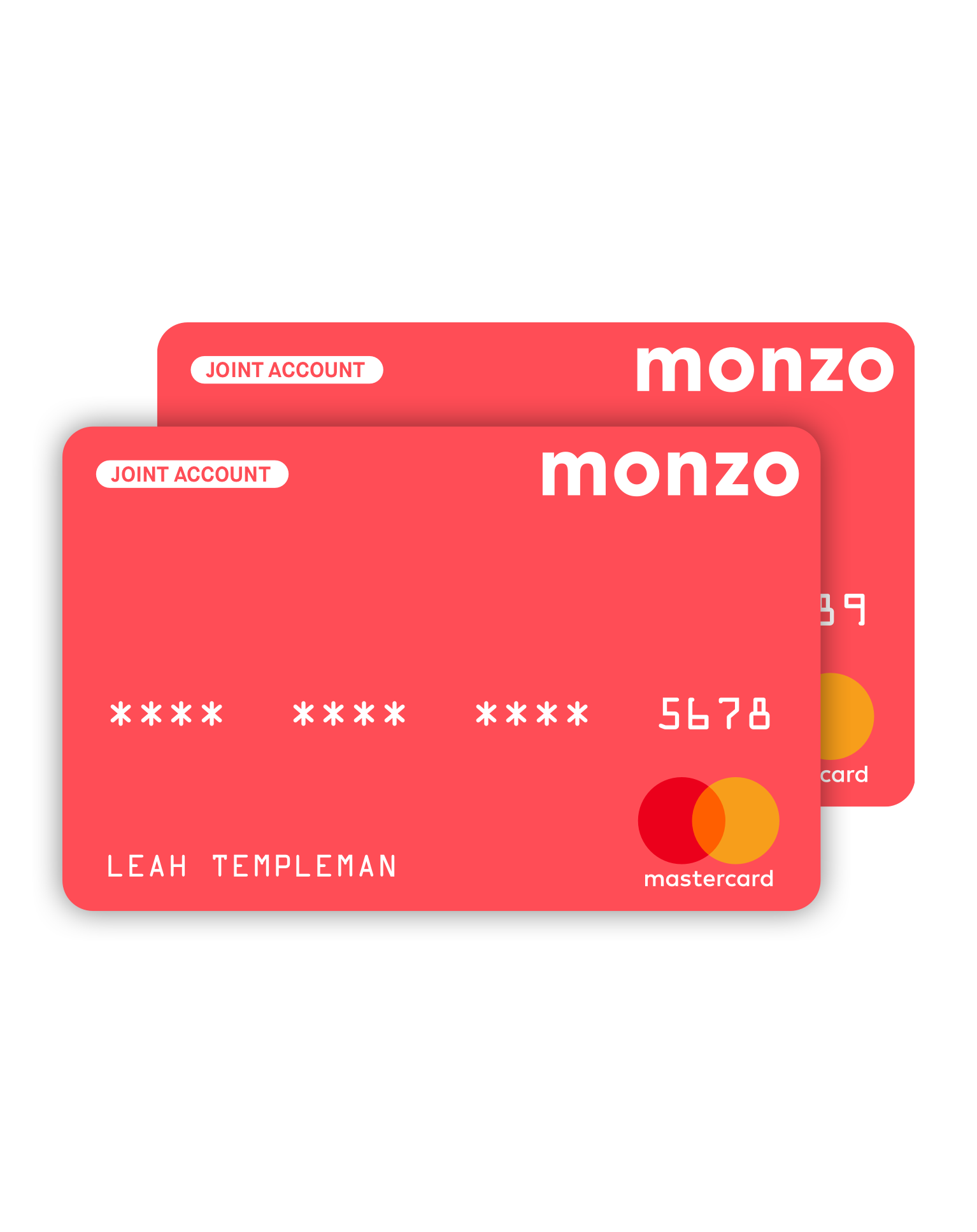 Joint account cards