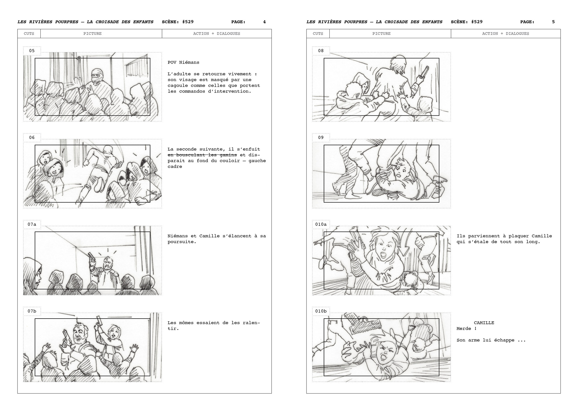 La Croisade des Enfants scene 529, storyboard, page 2
