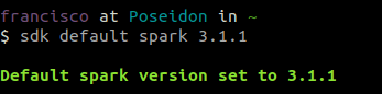 Definir a versão padrão do Apache Spark