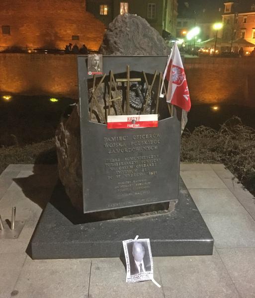Katyn + Plane Crash Memorials, close to the Royal Castle