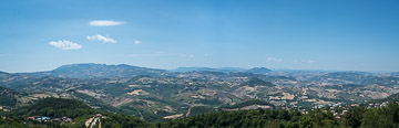 View from the central city of San Marino.

San Marino, 2017