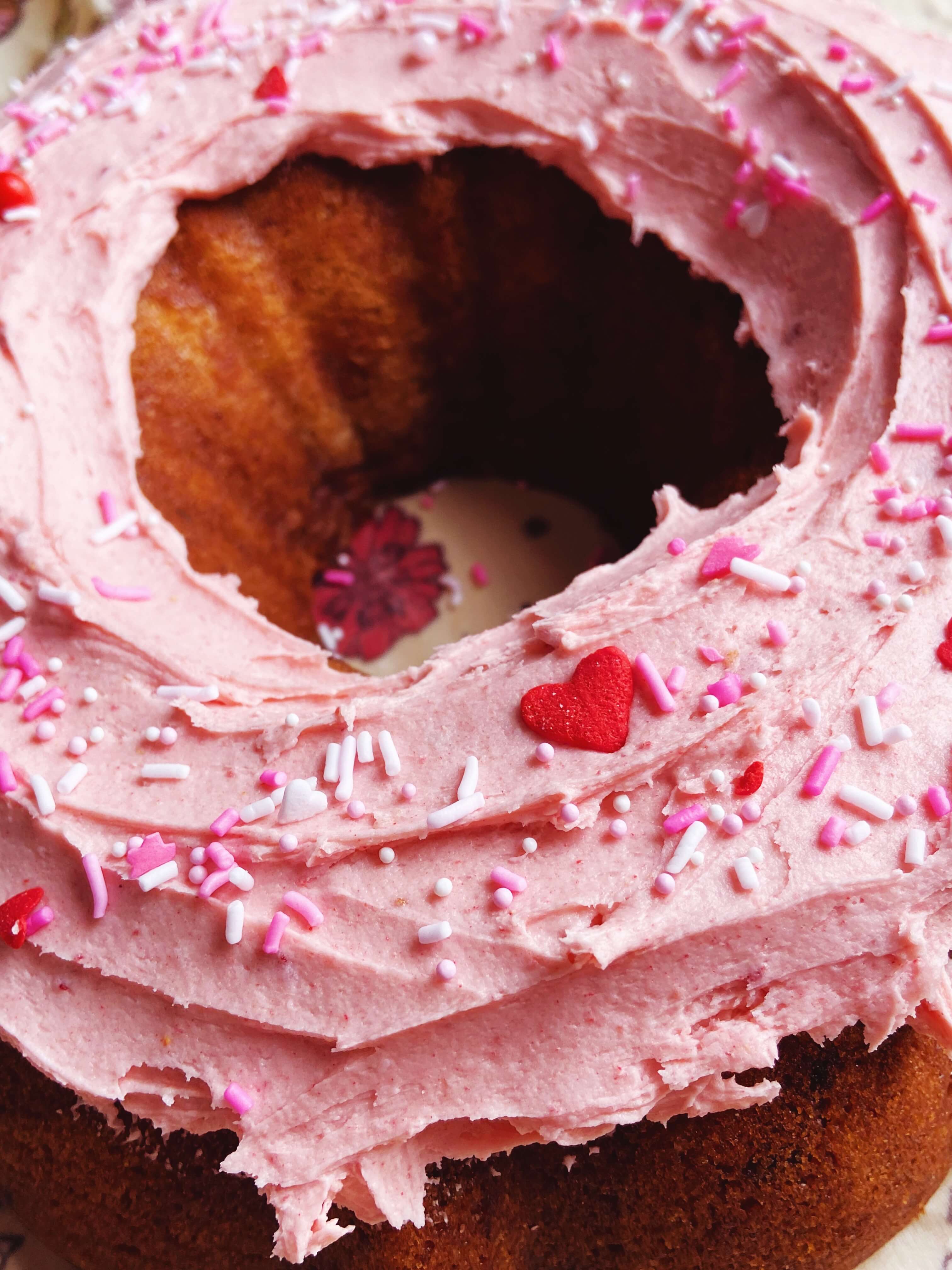 frosted bundt cake