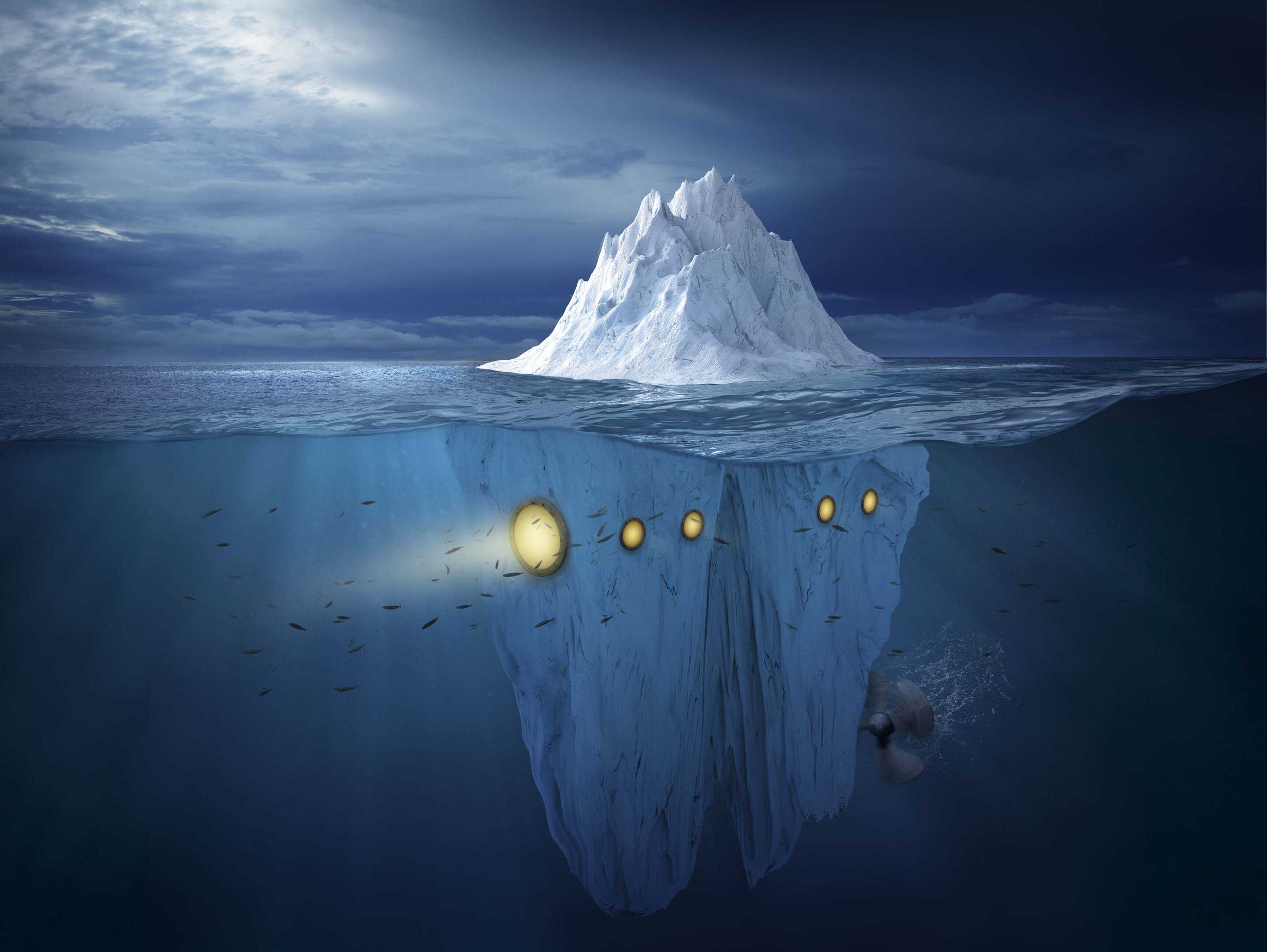 iceberg underwater