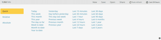 The expanded date timer picker