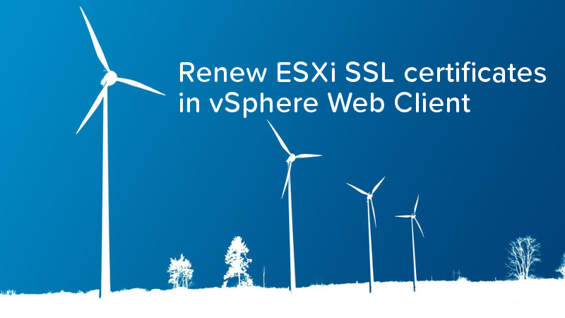 Renew ESXi SSL certificates in vSphere Web Client - logo