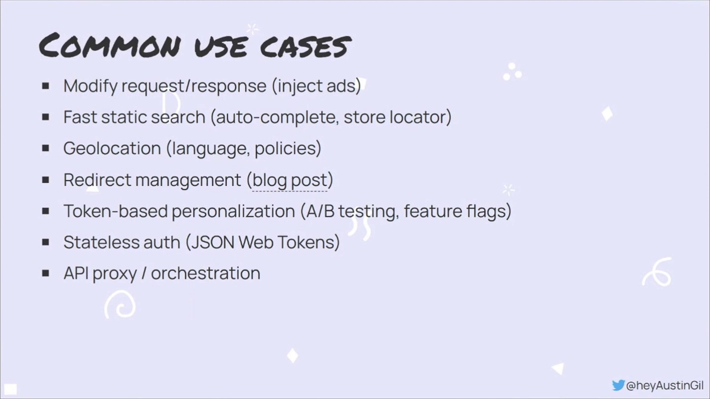 common use cases