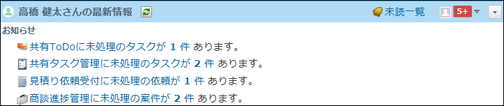 自分が担当するレコードが表示されている画像