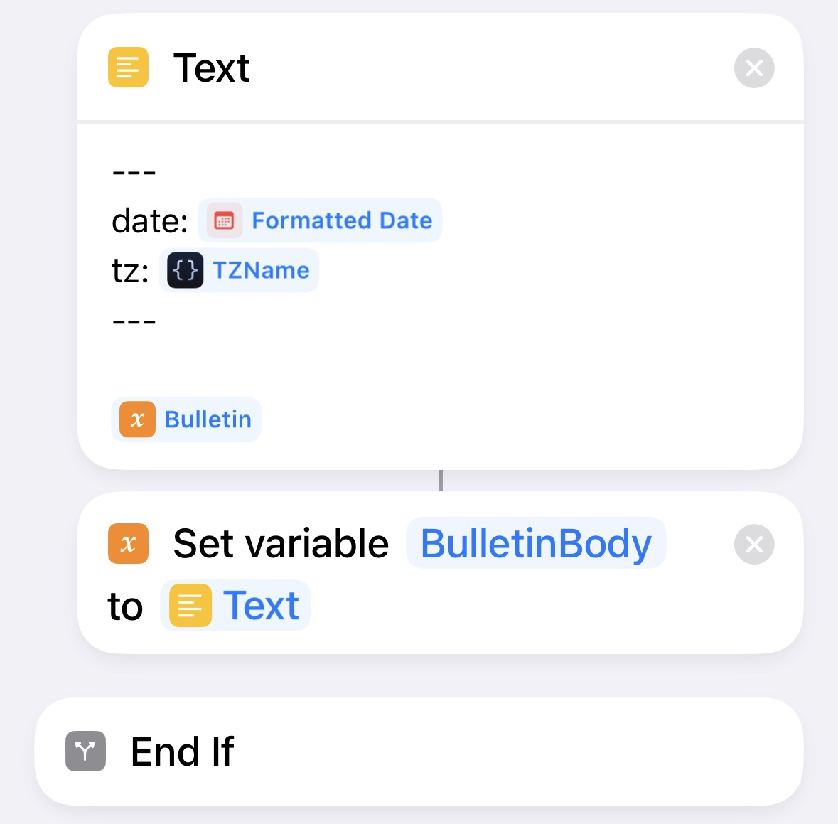 Step 12: Create text-only bulletin