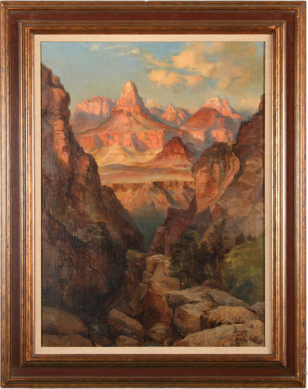 William Henry Ahrendt - The Grand Canyon Painting For Sale