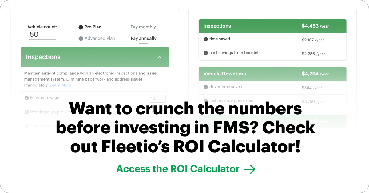fleetio’s roi for your fleet