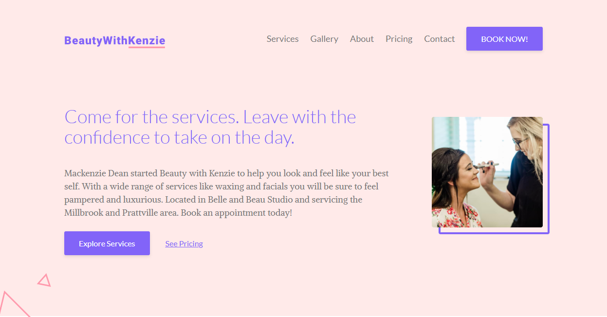 Beauty With Kenzie Website
