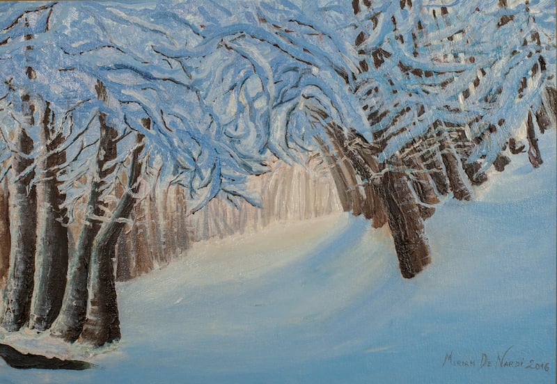 Sentiero innevato