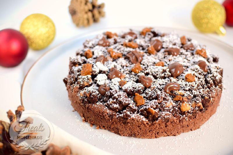Almond & Chocolate Streusel Cake