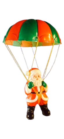 Santa With Parachute photo