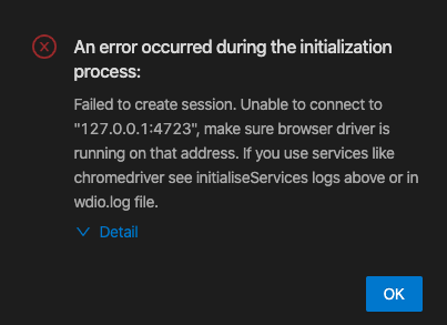 session initialization error