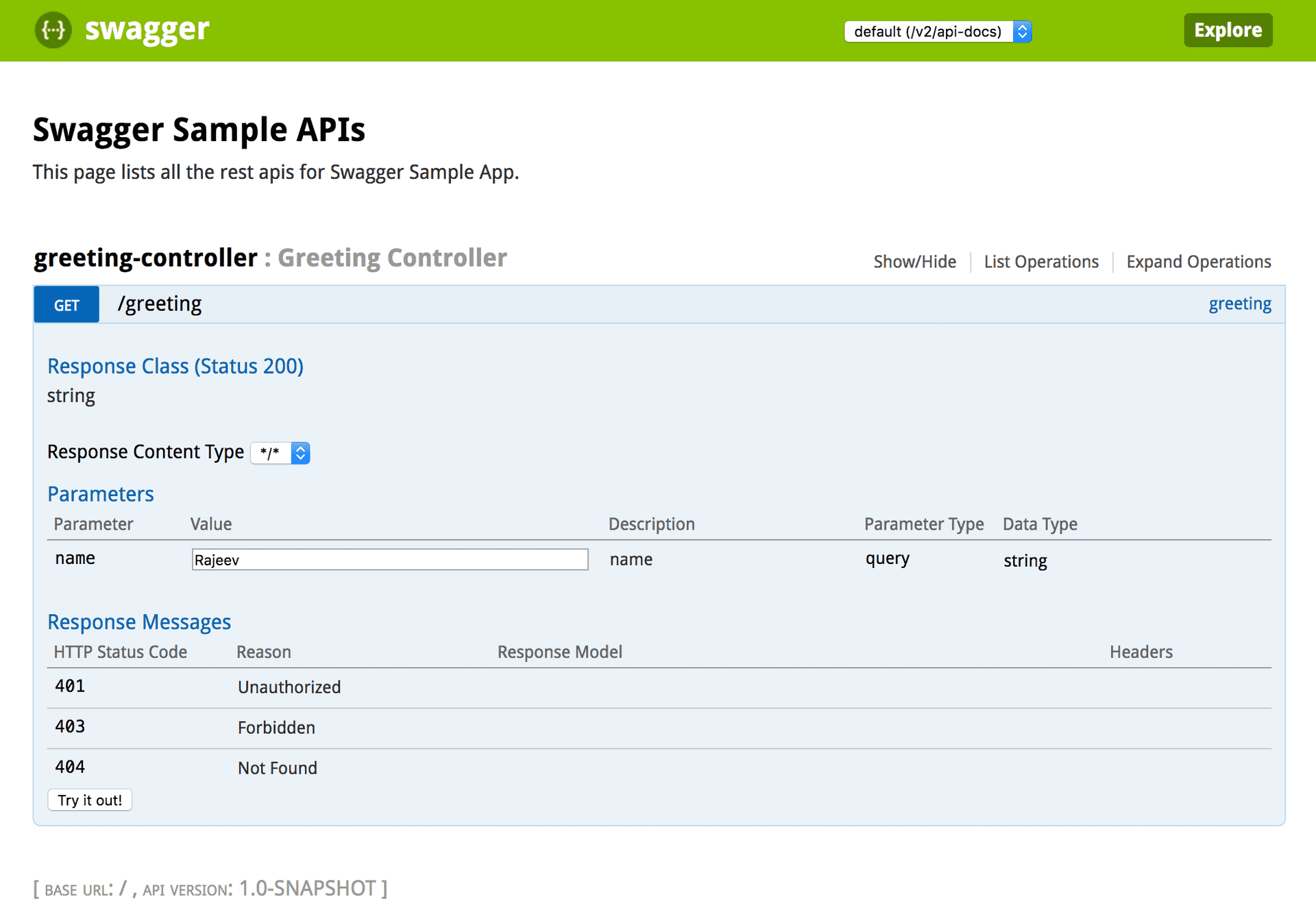 Documenting Spring Rest APIs Using Swagger | CalliCoder