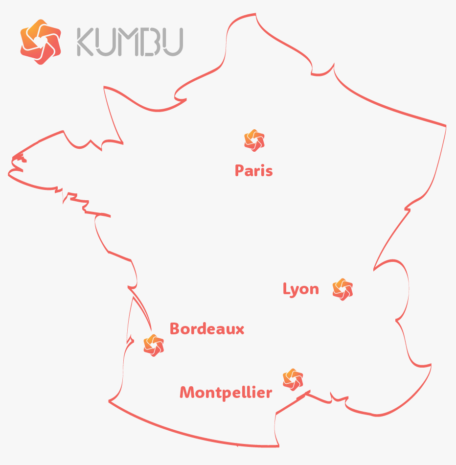 France Map of Kumbu Team Presence