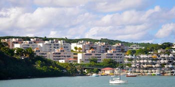 houses on hill during day