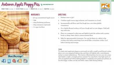Holiday Recipe: Autumn Apple Puppy Pies