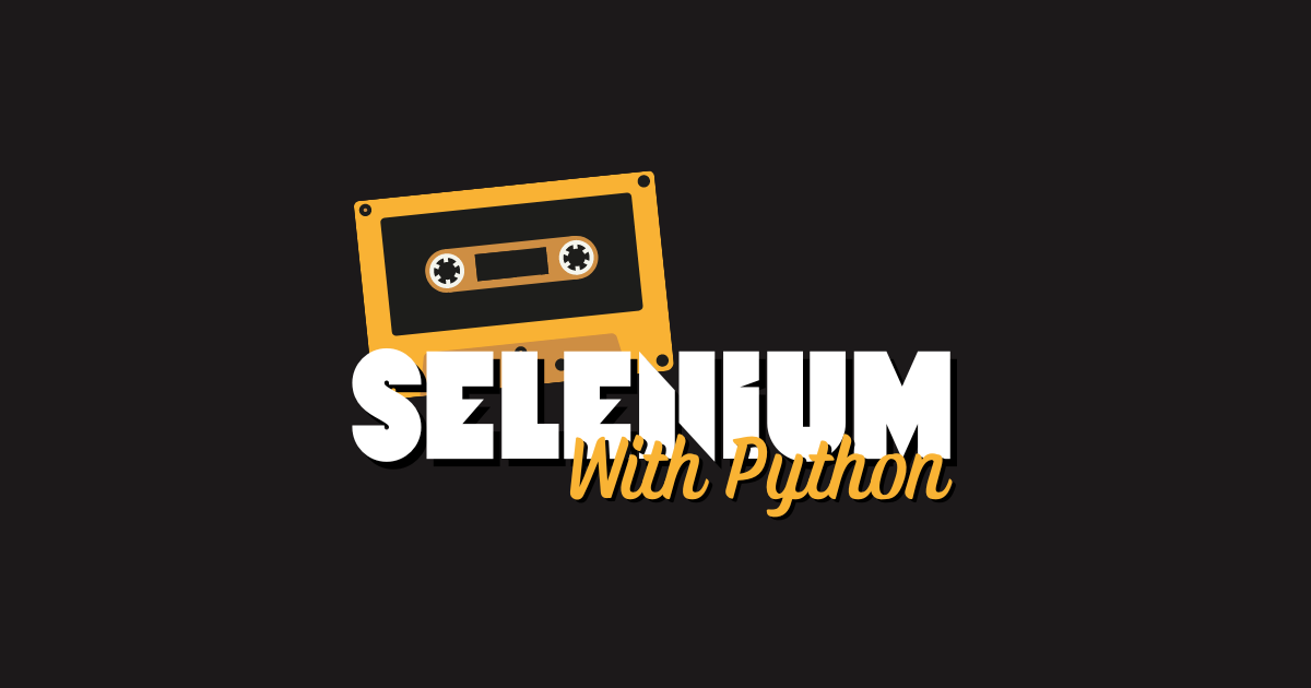 Selenium with Python