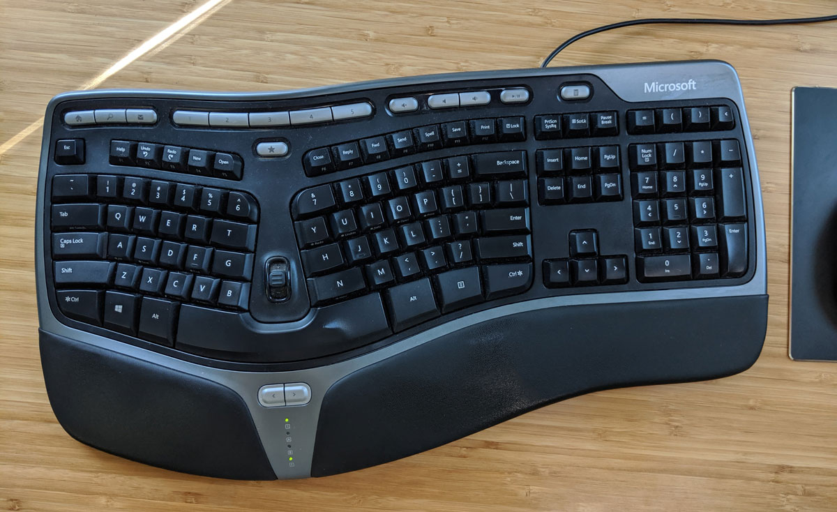 My keyboard on my desk