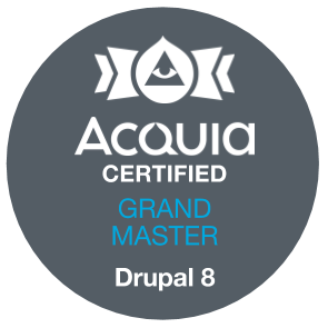 Acquia Certified Grand Master - Drupal 8 Exam Badge